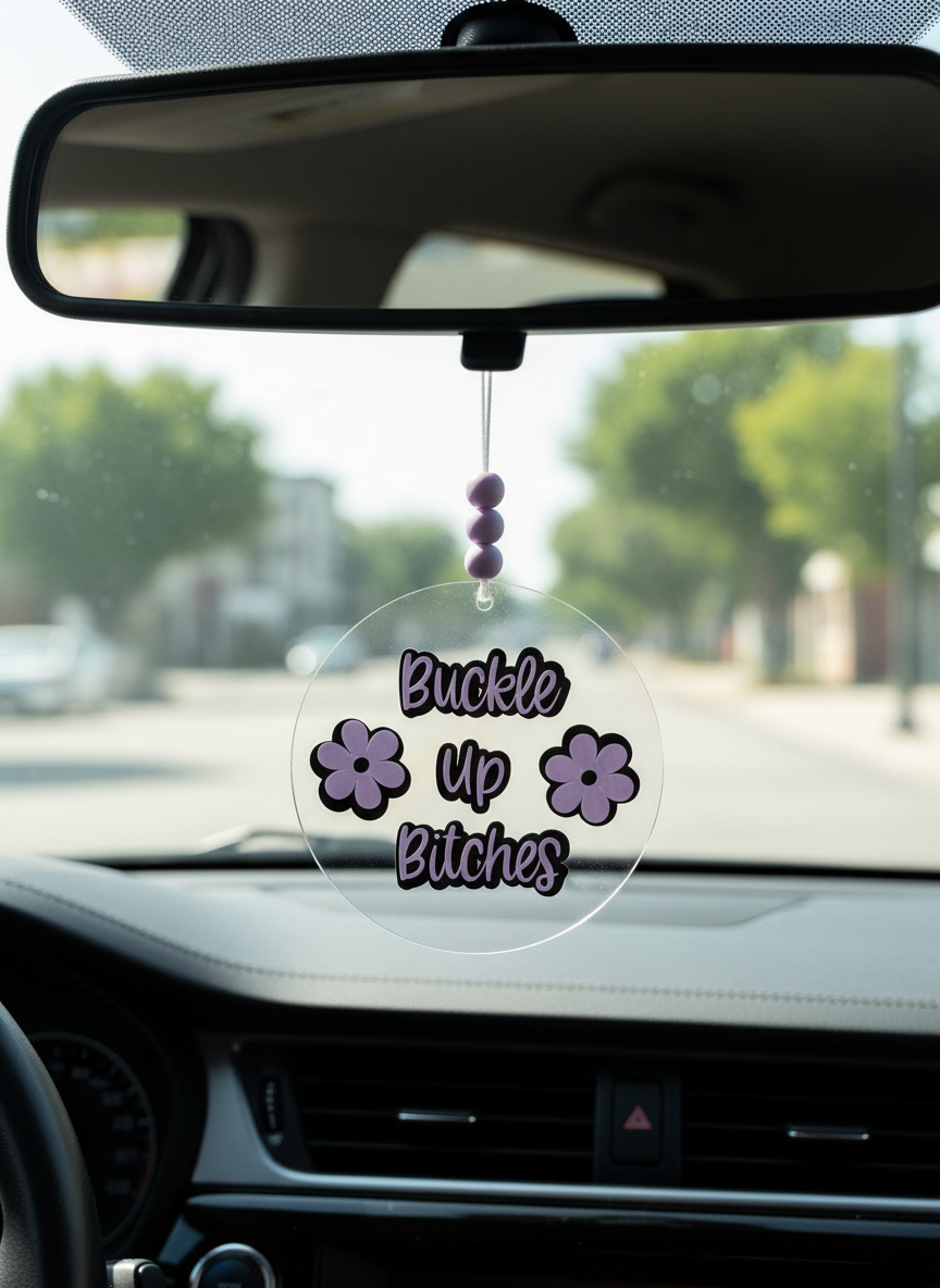 ✨Buckle up bitches✨ Car Charm